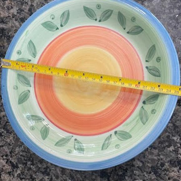 Vintage Set of 4 Italian "Sucit Decorato A Mano" Hand Painted Dinner Plates - Picture 6 of 11